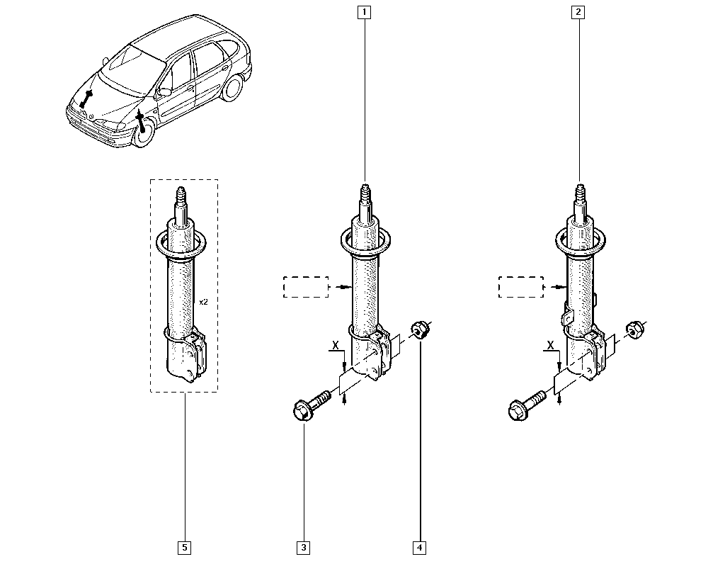 RENAULT 543024308R - Tlumič pérování www.parts5.com