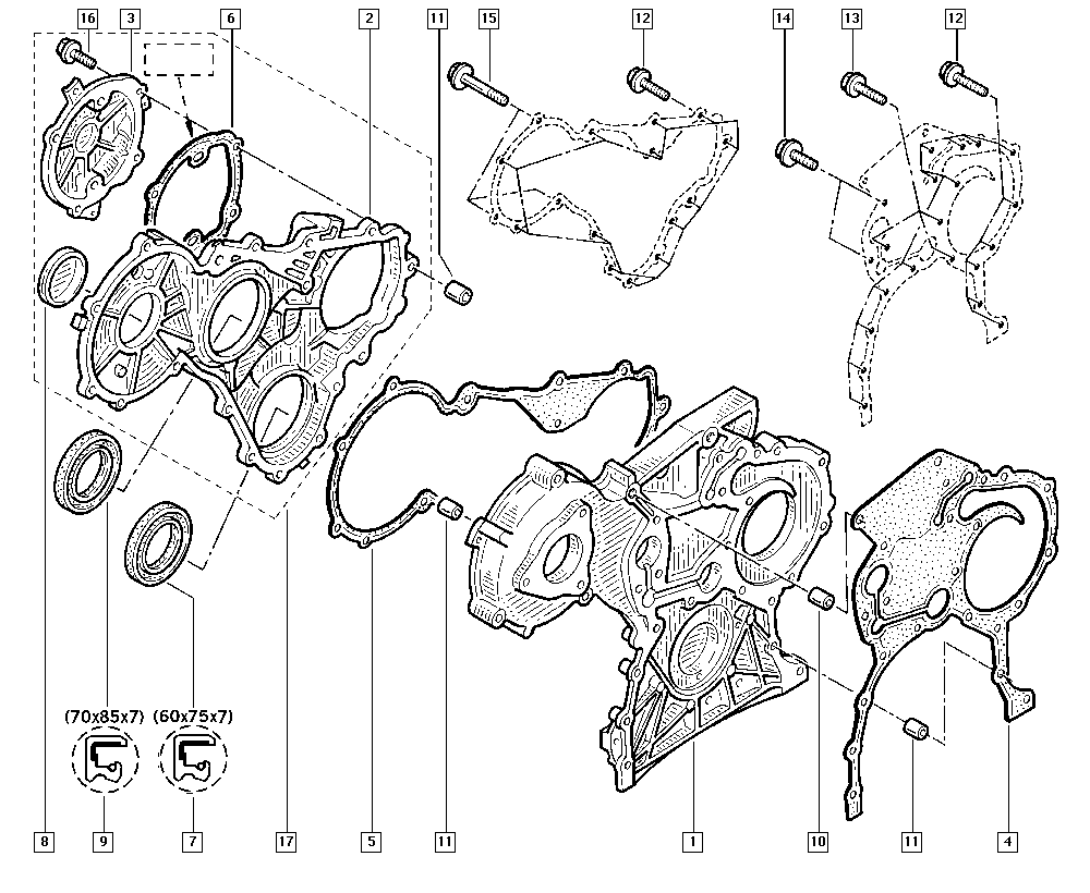 RENAULT 7700100967 - Пробка, монтажен отвор за кобиличния вал www.parts5.com