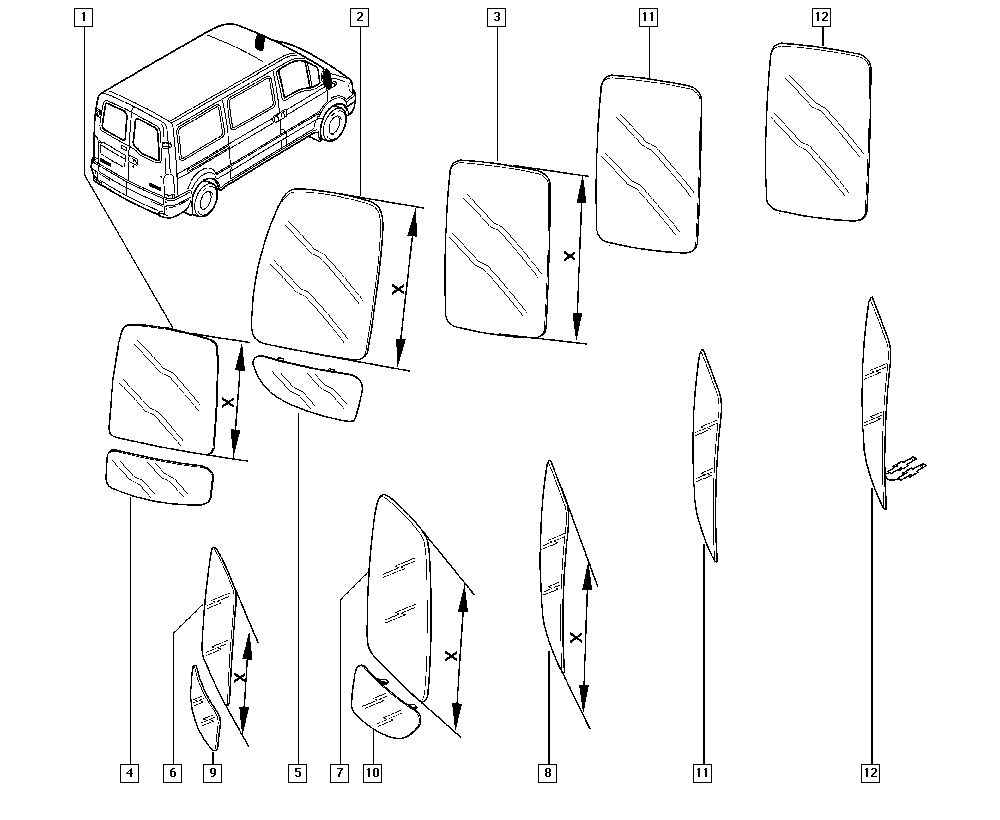 RENAULT 7701044516 - Szkło lusterka, lusterko zewnętrzne www.parts5.com