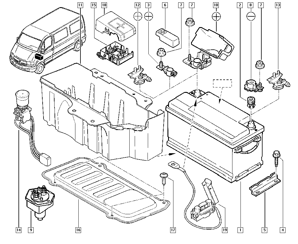 RENAULT 7711423286 - Batería de arranque parts5.com