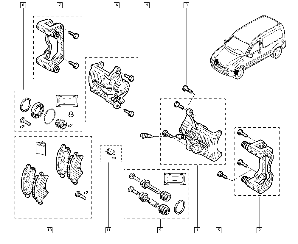 RENAULT 77 01 207 153 - Brake Caliper www.parts5.com