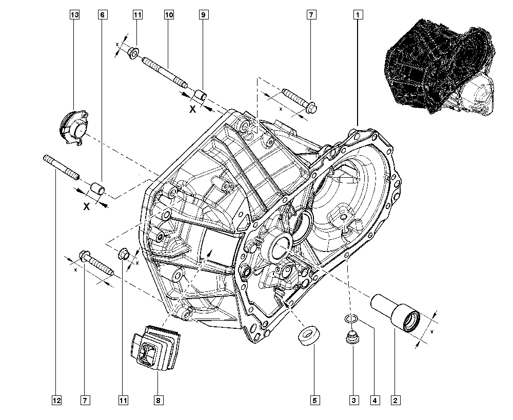 RENAULT 77 00 102 781 - Potisni ležaj www.parts5.com