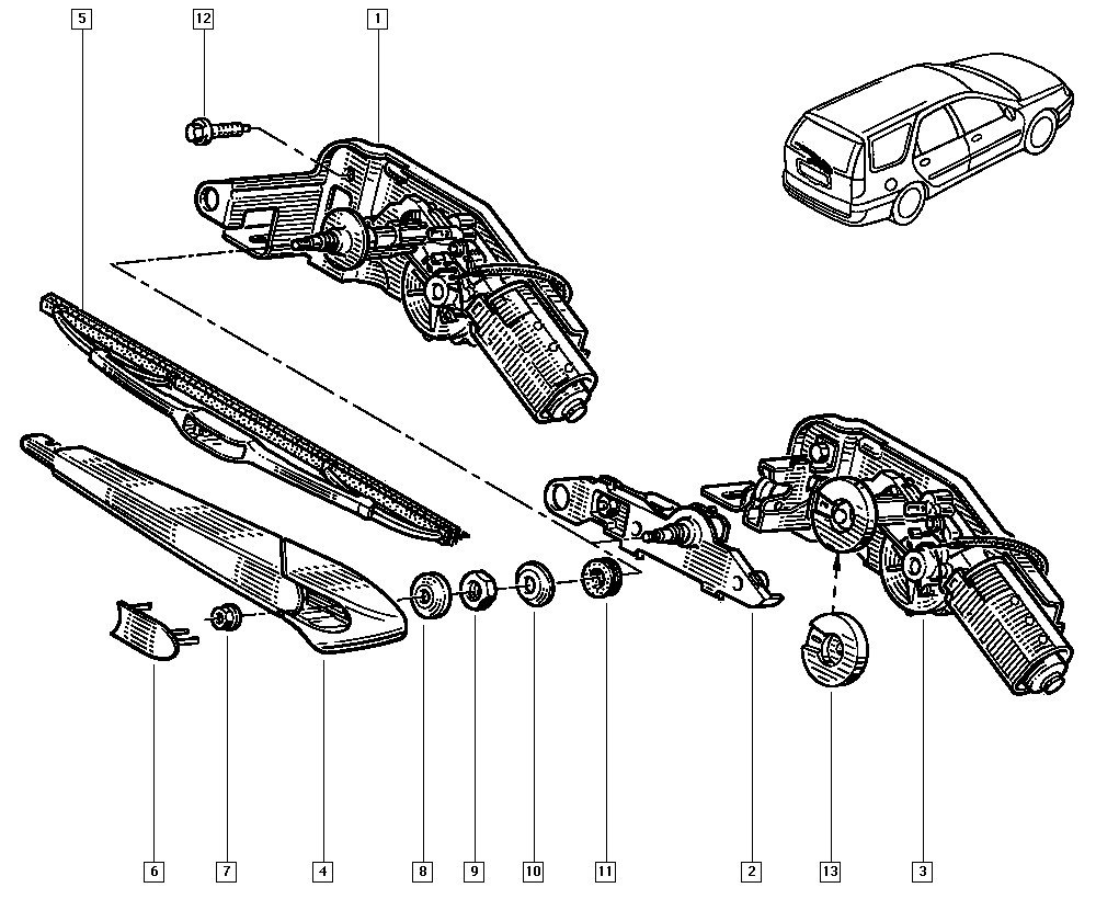 RENAULT 7701045747 - Перо на чистачка www.parts5.com