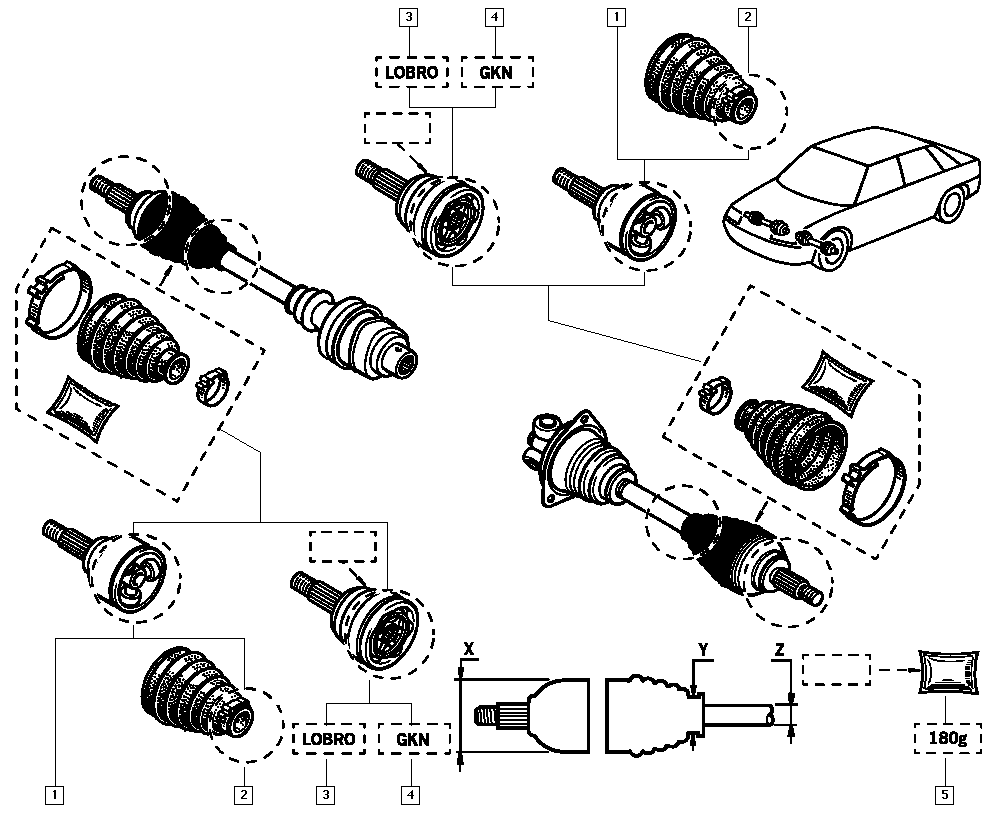 RENAULT 77 01 035 088 - Joint-soufflet, arbre de commande www.parts5.com