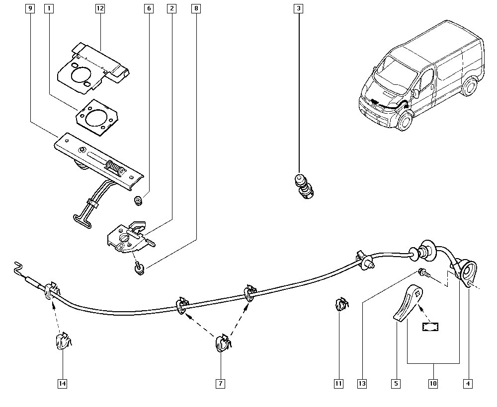 RENAULT 8200237684 - CONNECTOR CABLE www.parts5.com