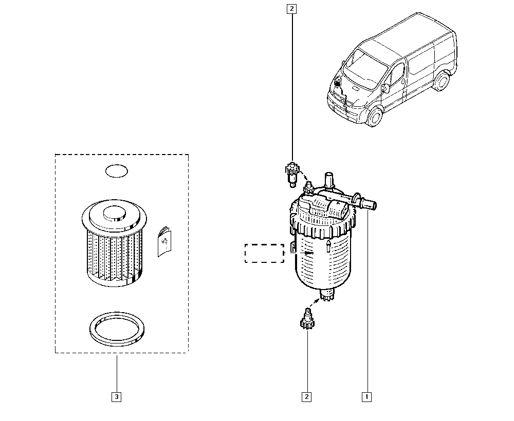 NISSAN 7701206928 - Топливный фильтр www.parts5.com