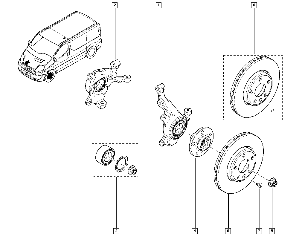 RENAULT 402027125R - Pesto kolesa www.parts5.com