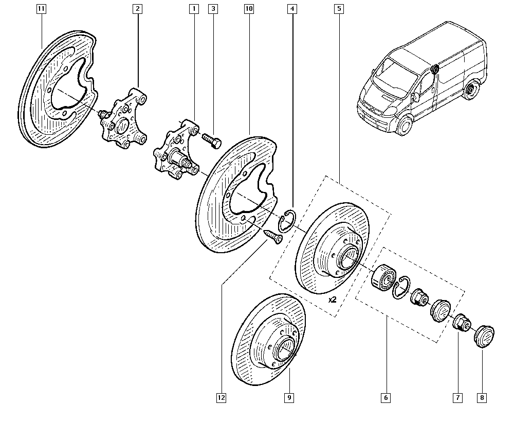 RENAULT 77 01 206 849 - Komplet kolesnega lezaja www.parts5.com