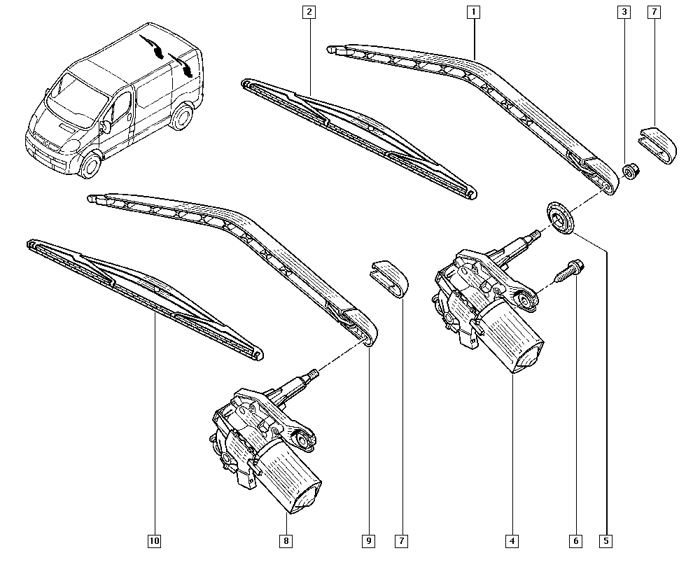 RENAULT 77 11 130 022 - Metlica brisača www.parts5.com