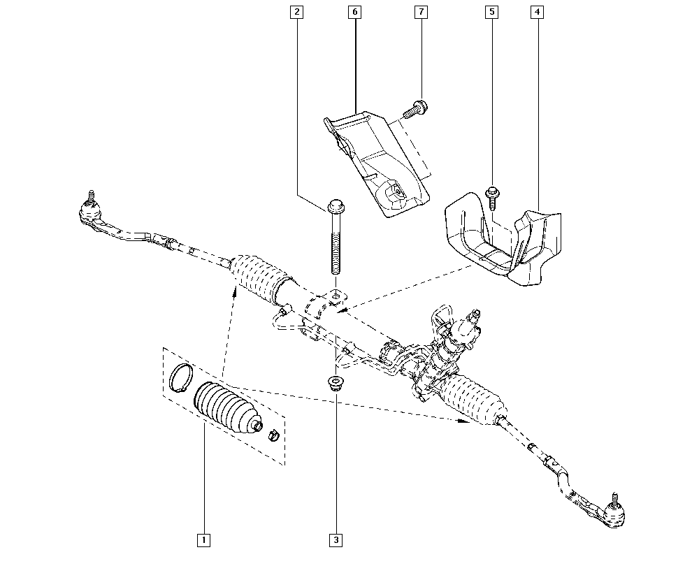 RENAULT 7701473334 - Kompletna manseta, krmiljenje www.parts5.com