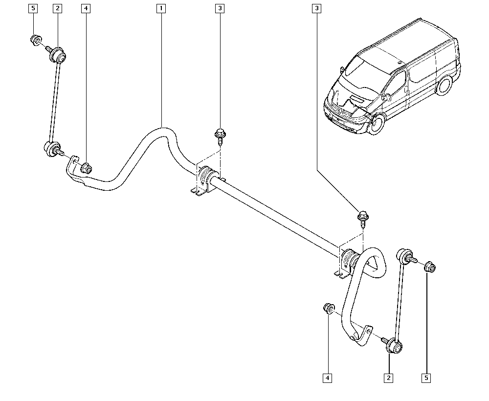 RENAULT 54 61 135 87R - Laakerin holkki, vakaaja www.parts5.com