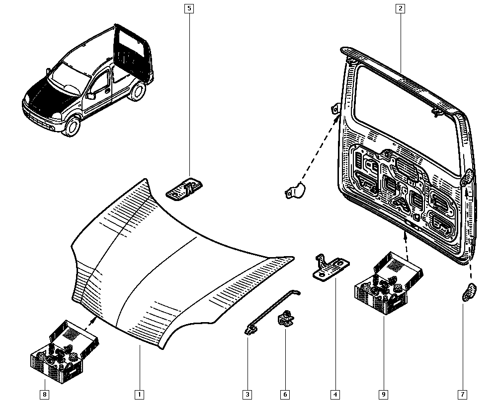 RENAULT 7751474868 - Καπό www.parts5.com