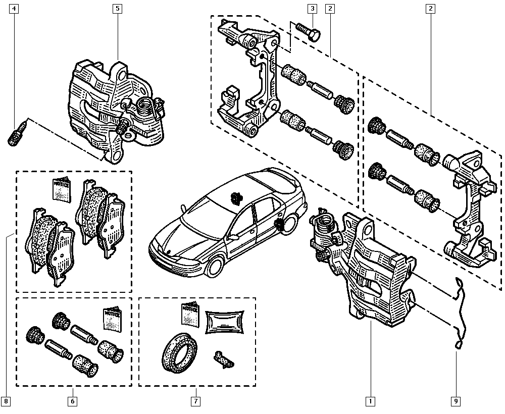 MAZDA 77 01 207 996 - Sada brzdových platničiek kotúčovej brzdy www.parts5.com