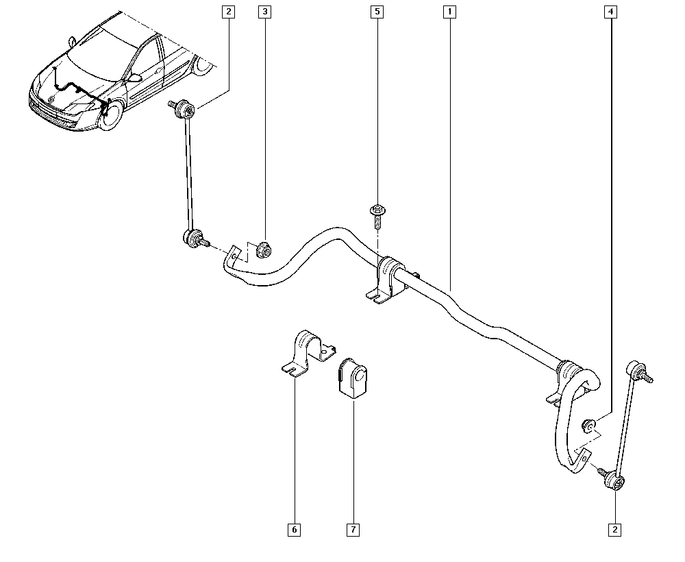 RENAULT 54 61 800 01R - Šipka / potporanj, stabilizator www.parts5.com