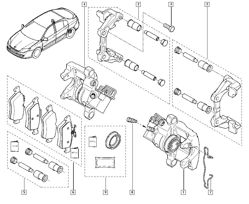 CITROËN 440601689R - Комплект спирачно феродо, дискови спирачки www.parts5.com