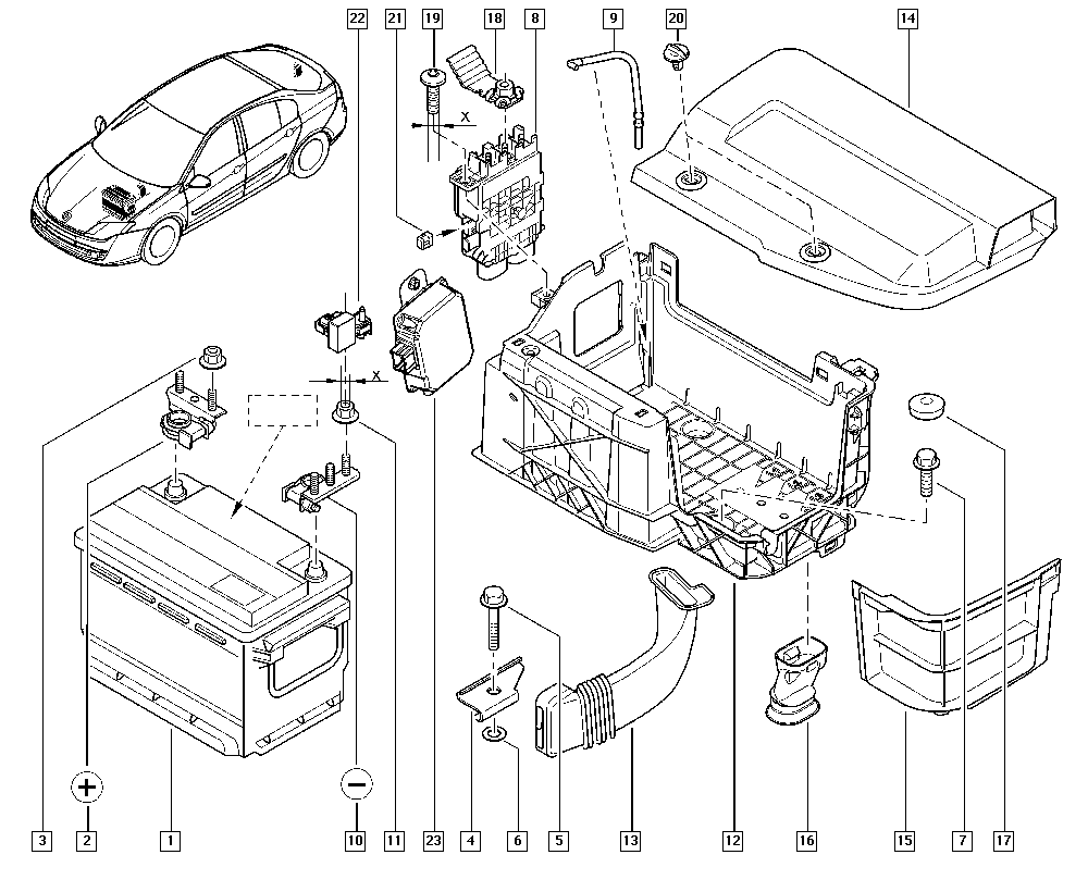 RENAULT 7711423177 - Baterie de pornire www.parts5.com