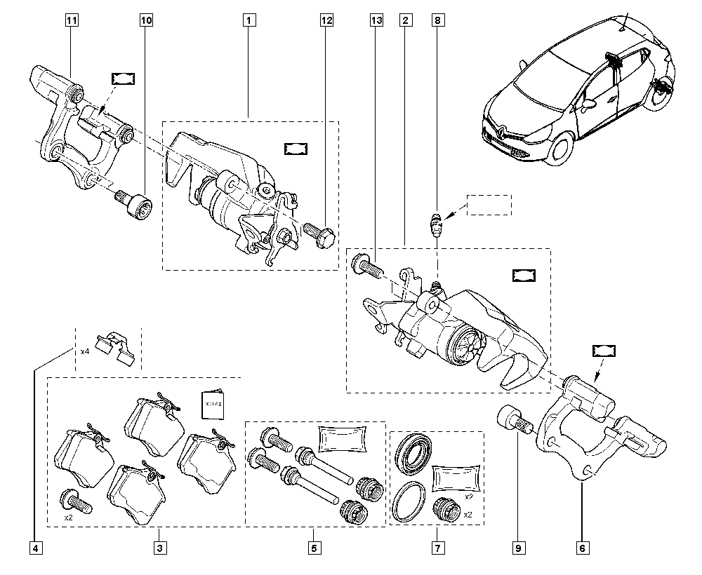 RENAULT TRUCKS 440119906R - Repair Kit, brake caliper parts5.com