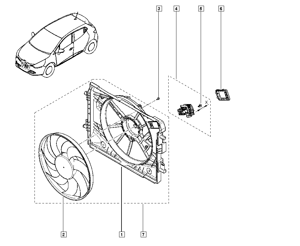 RENAULT 214753416R - Fan, radiator parts5.com