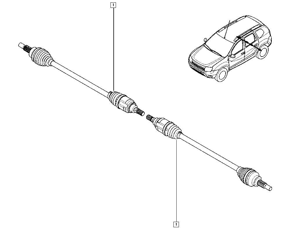 DACIA 396004652R - Приводной вал www.parts5.com