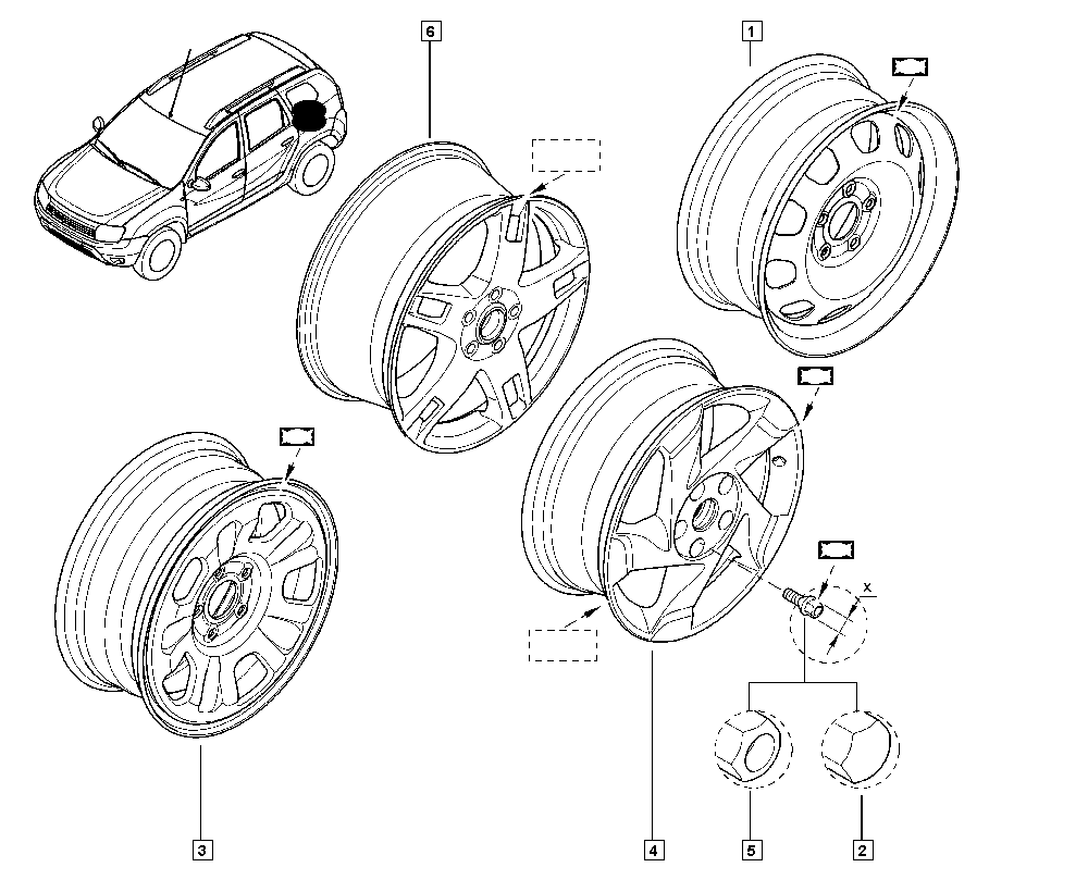 RENAULT 403000414R - Rim www.parts5.com