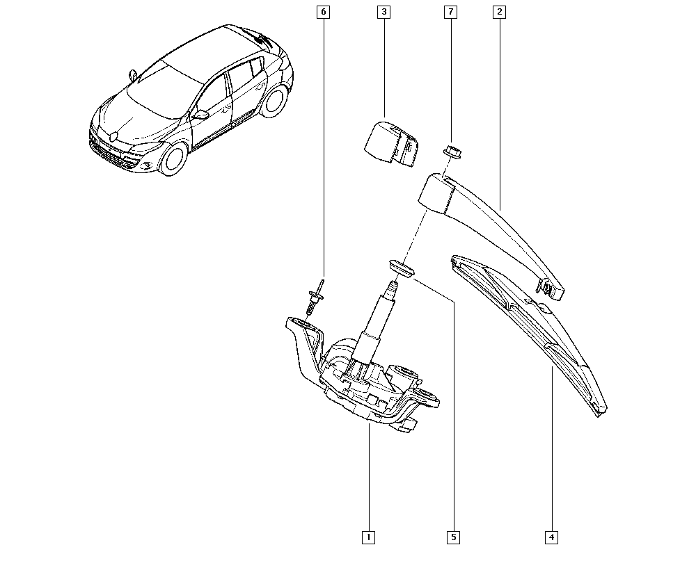 RENAULT 7701068740 - Törlőkar, ablaktörlő www.parts5.com