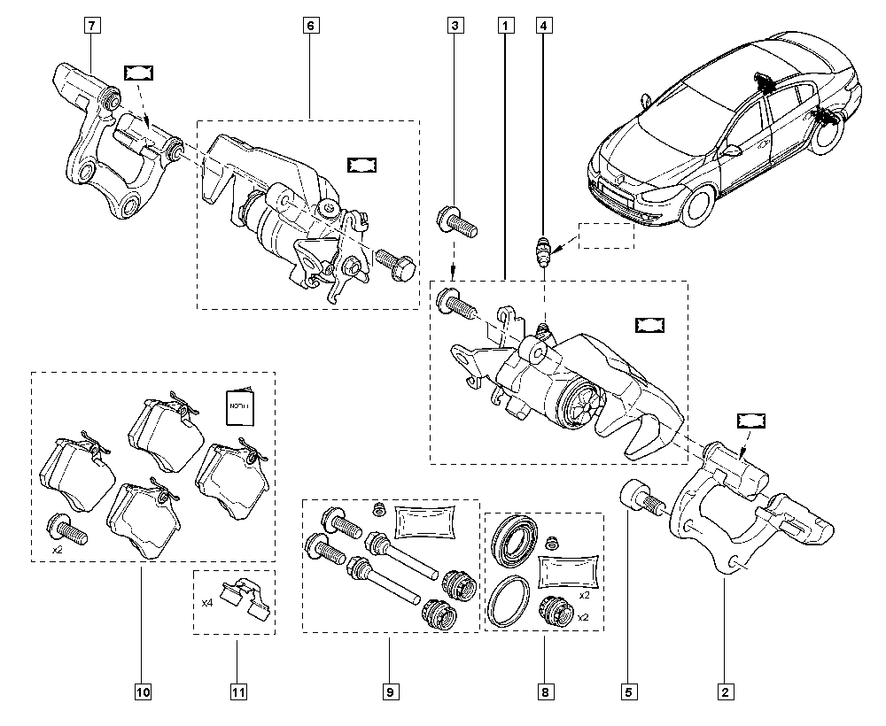 RENAULT 440605713R - Fren balata seti, diskli fren www.parts5.com