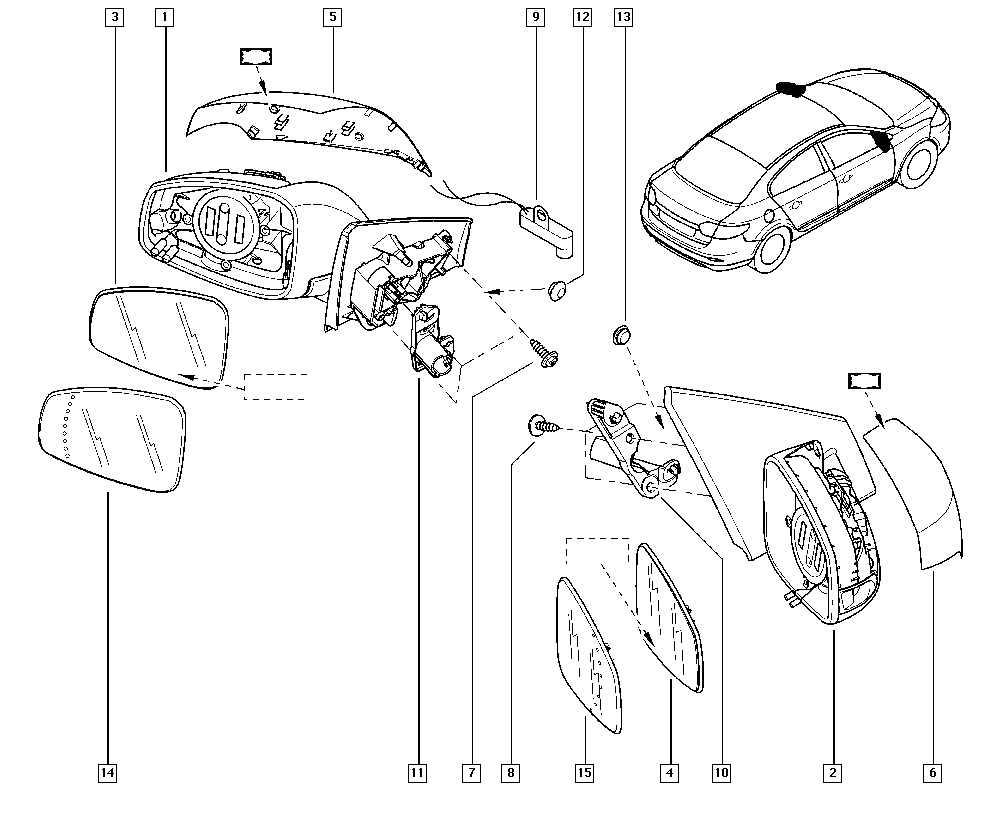 RENAULT 963028938R - Наружное зеркало www.parts5.com