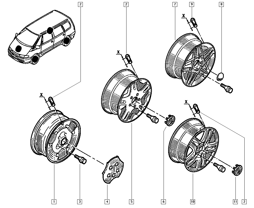 RENAULT 82 00 426 593 - Tekerlek civatası www.parts5.com