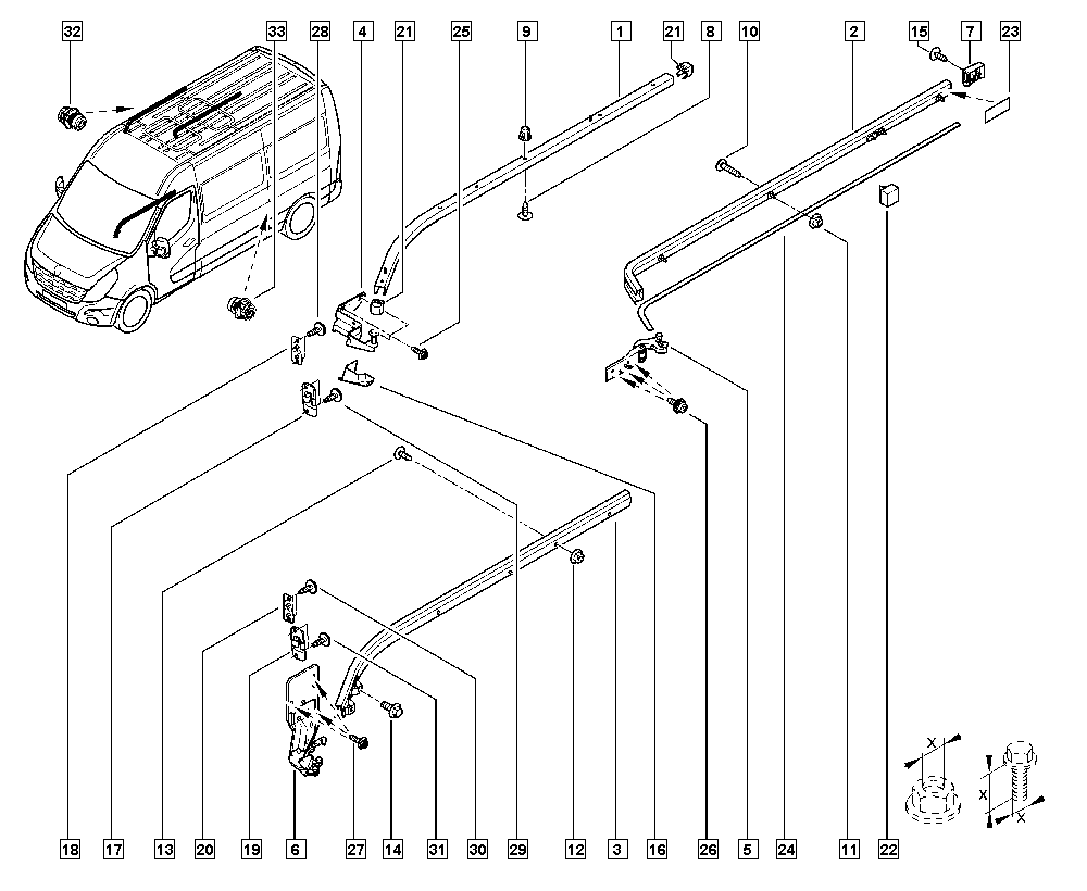 RENAULT 7779 468 09R - Roller Guide, sliding door parts5.com