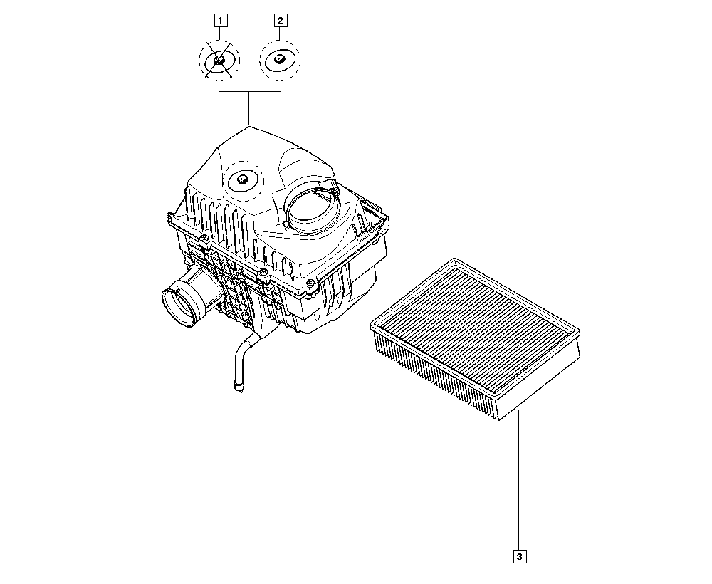 RENAULT 16 54 651 71R - Filtru aer www.parts5.com