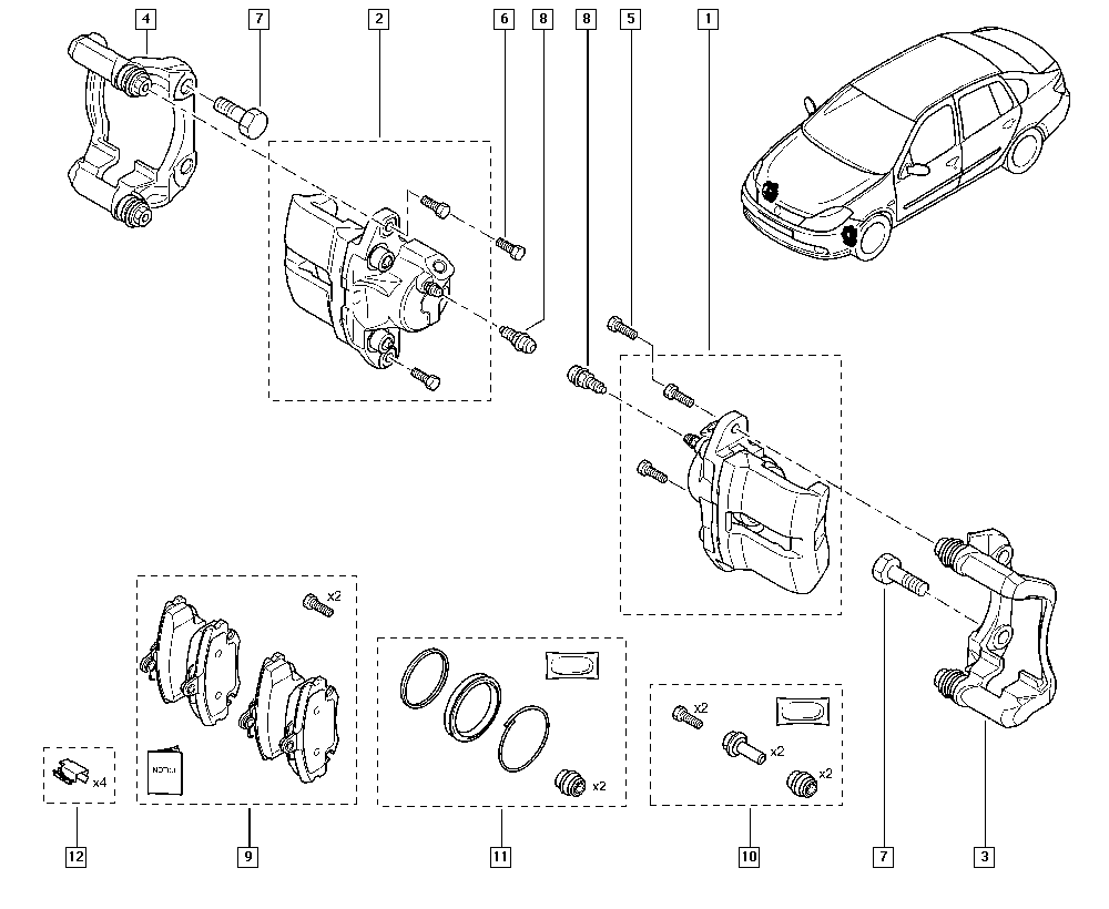 RENAULT 7701201770 - Тормозной суппорт www.parts5.com