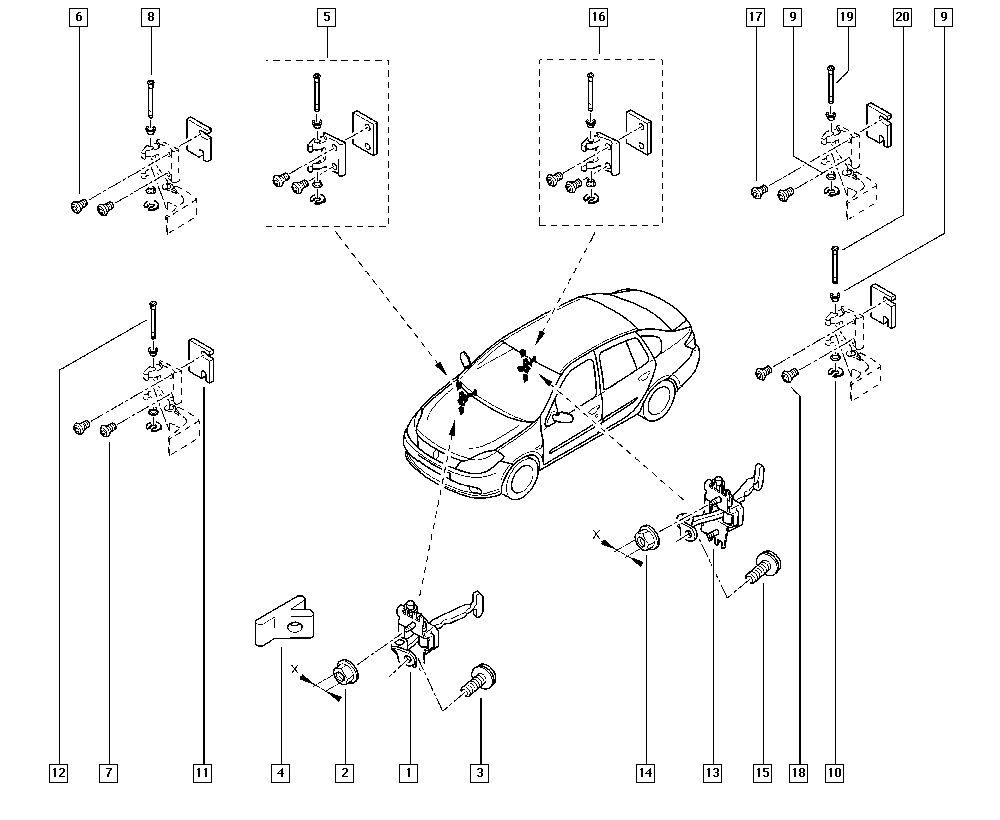 RENAULT 7700842859 - Uksekinnitus www.parts5.com