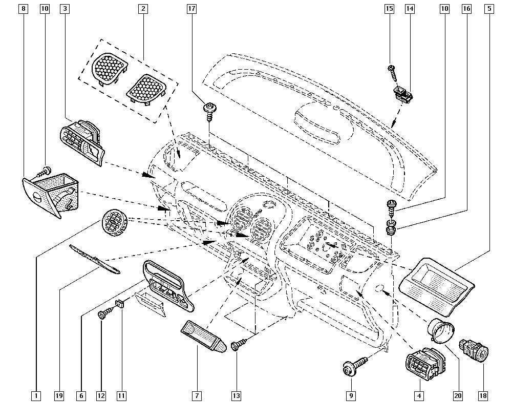 RENAULT 7700 425 032 - Krmilje, obesa koles www.parts5.com