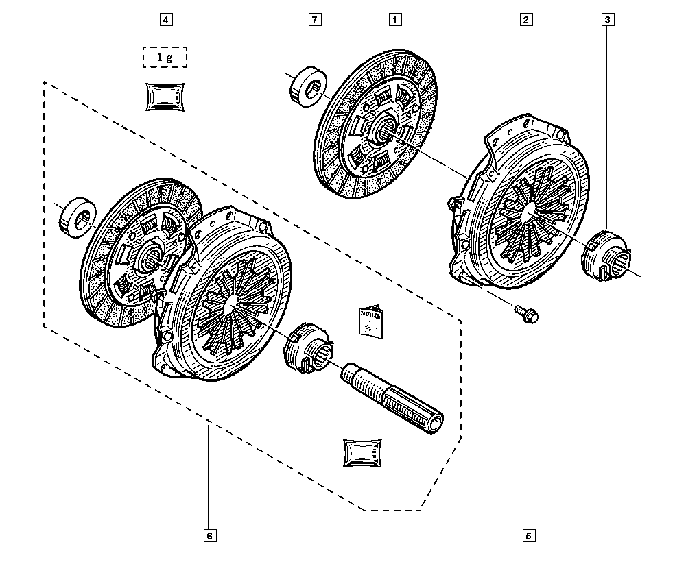 RENAULT 77 01 478 120 - Σετ συμπλέκτη www.parts5.com