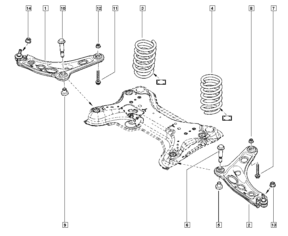 RENAULT 545019956R - Track Control Arm parts5.com