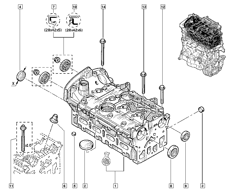 RENAULT 77 01 478 550 - Těsnicí kroužek hřídele, vačkový hřídel www.parts5.com