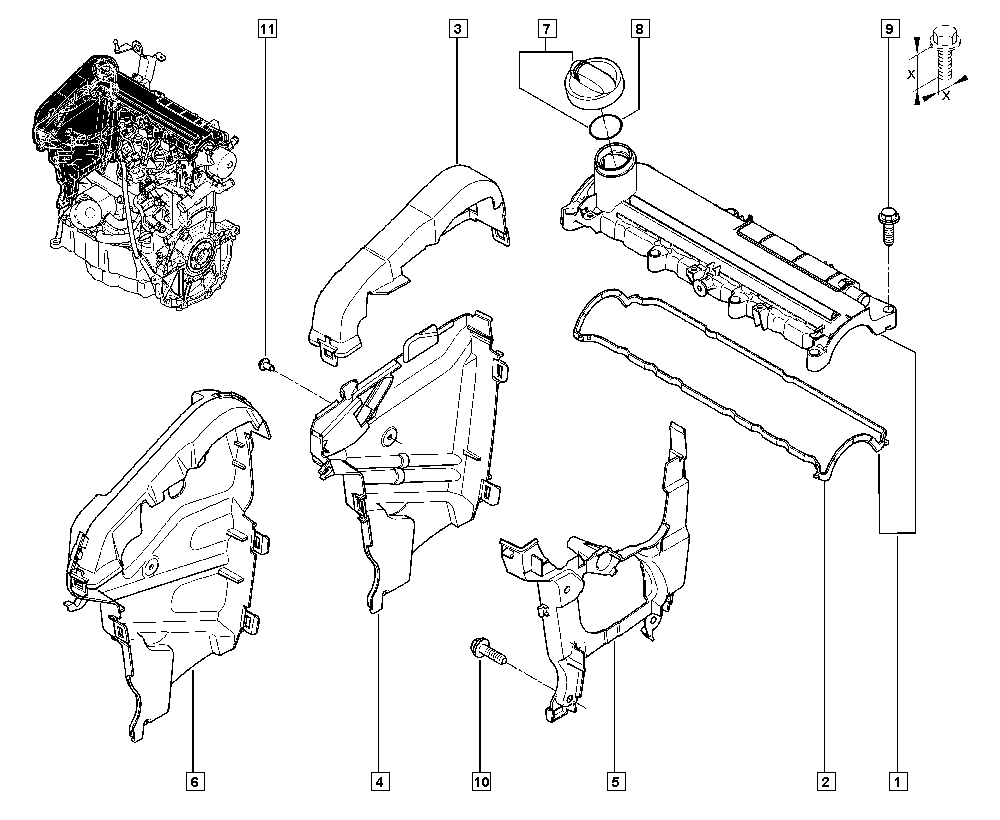 RENAULT 77 01 066 400 - Прокладка, крышка головки цилиндра www.parts5.com