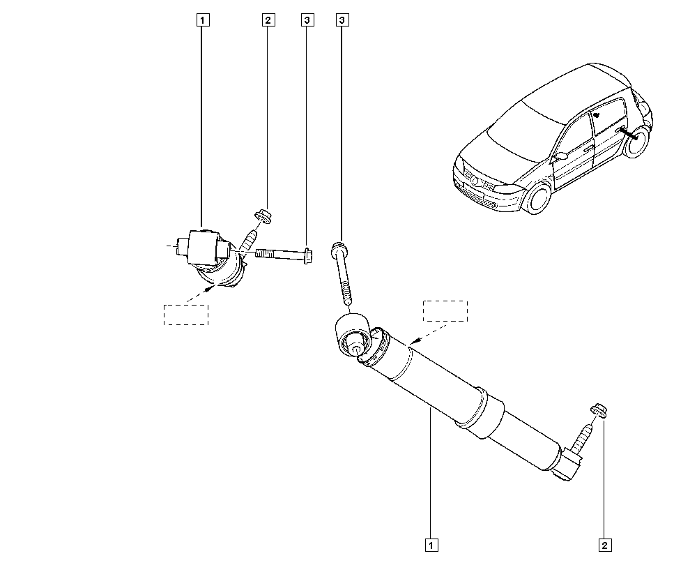 RENAULT 82 00 421 321 - Amortizer www.parts5.com