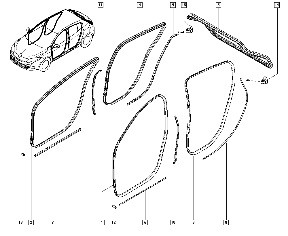 DACIA 82 01 033 717 - Clip, listwa ochronna www.parts5.com