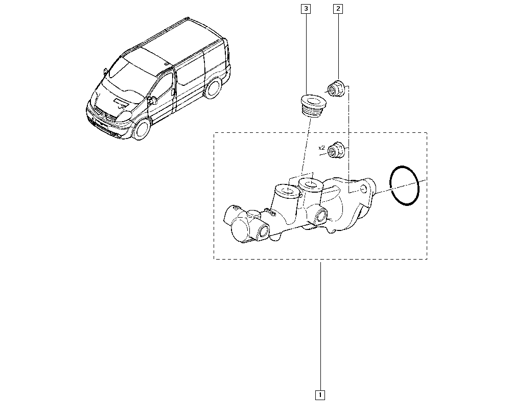 RENAULT 7701210048 - Hauptbremszylinder www.parts5.com