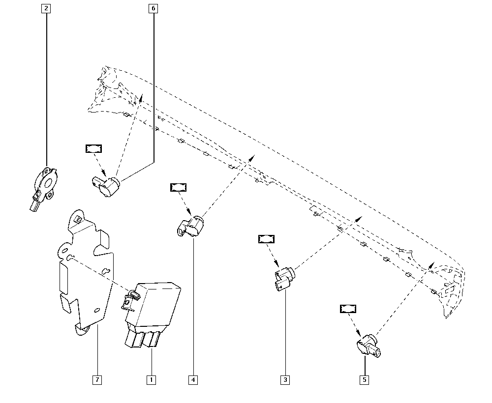 RENAULT 2844 230 20R - Sensor, parkimisabi www.parts5.com