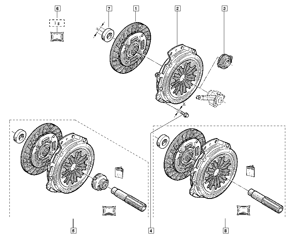 RENAULT 77 01 477 018 - Σετ συμπλέκτη www.parts5.com