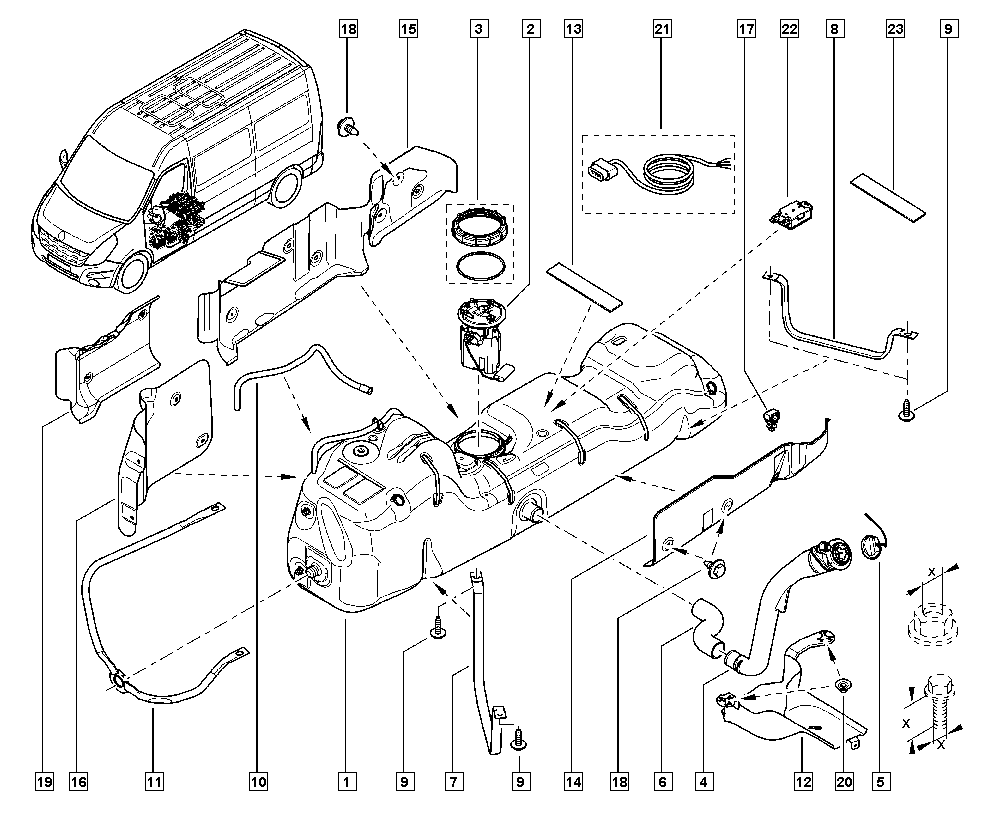 RENAULT 17 20 207 72R - MODULE-PUMP GAUGE www.parts5.com