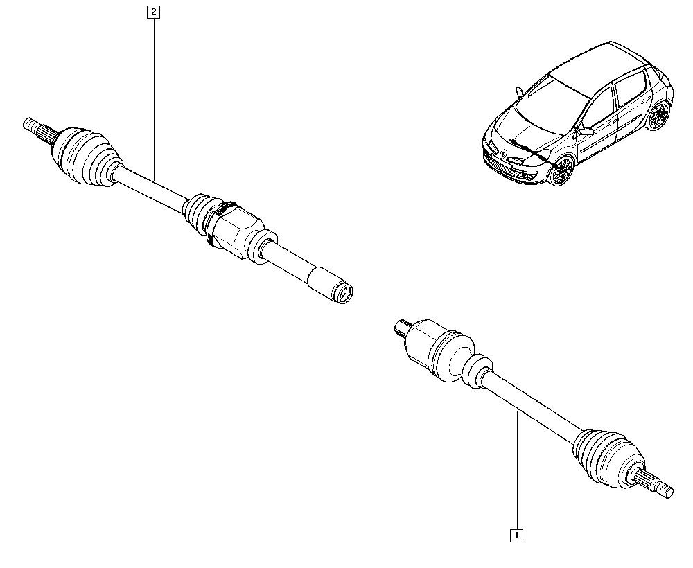 RENAULT 8200261838 - Zgibni lezaj, pogonska gred www.parts5.com