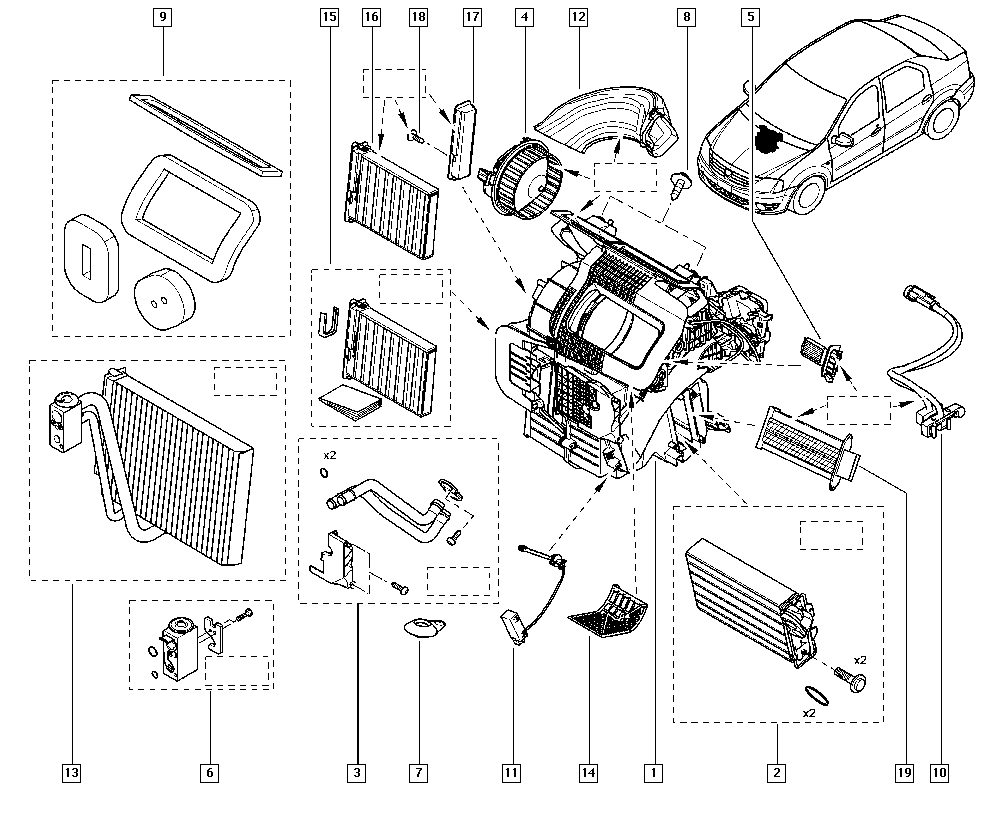 DACIA 6001551674 - Actuator, air conditioning www.parts5.com