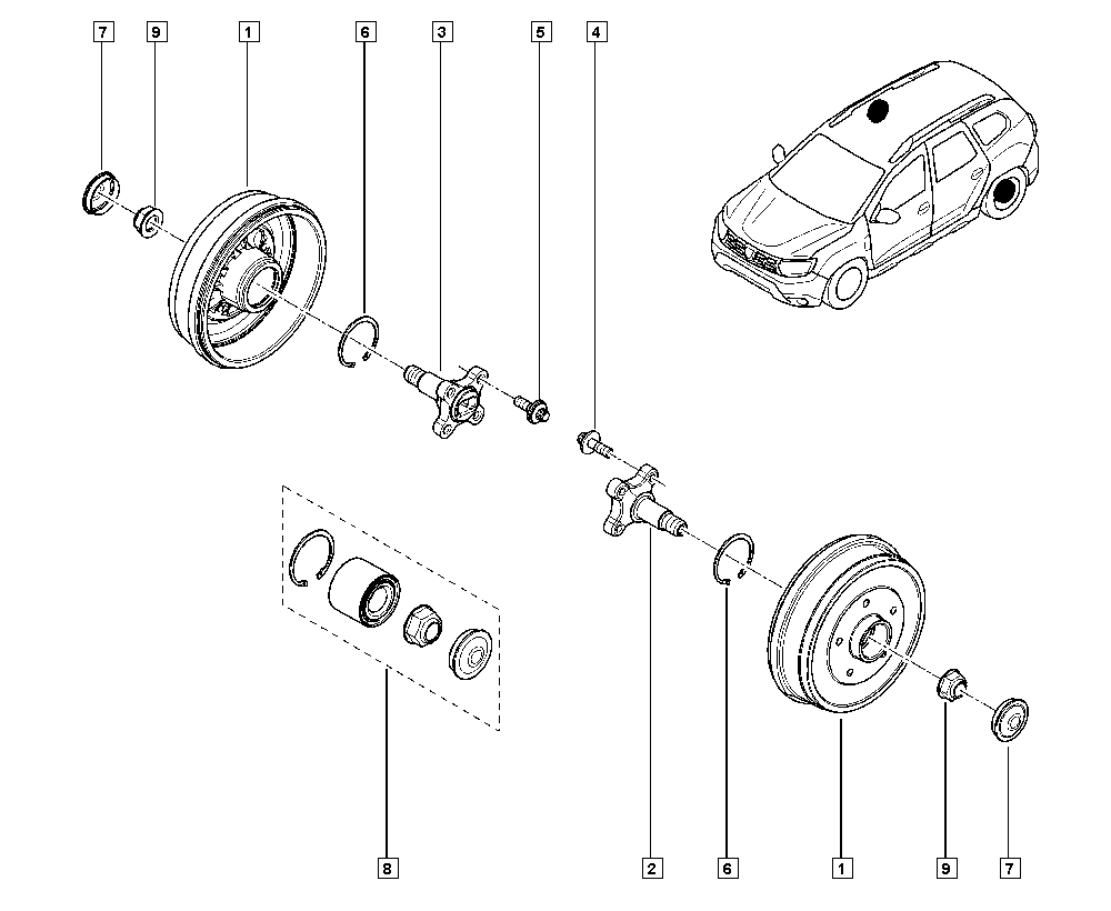 RENAULT 43 21 064 34R - Komplet ležaja kotača www.parts5.com