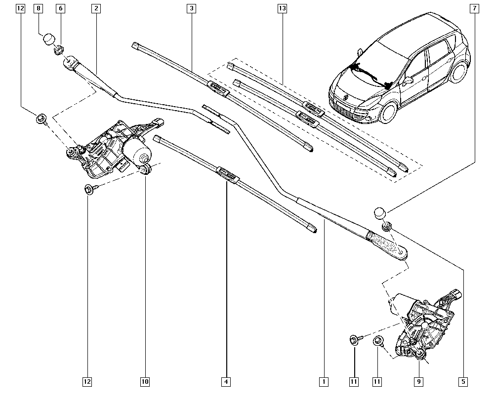 RENAULT 288903710R - Щетка стеклоочистителя www.parts5.com