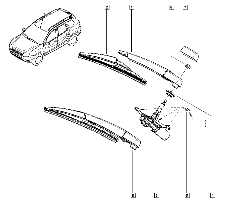 RENAULT 7701 066 672 - Рычаг стеклоочистителя, система очистки окон www.parts5.com