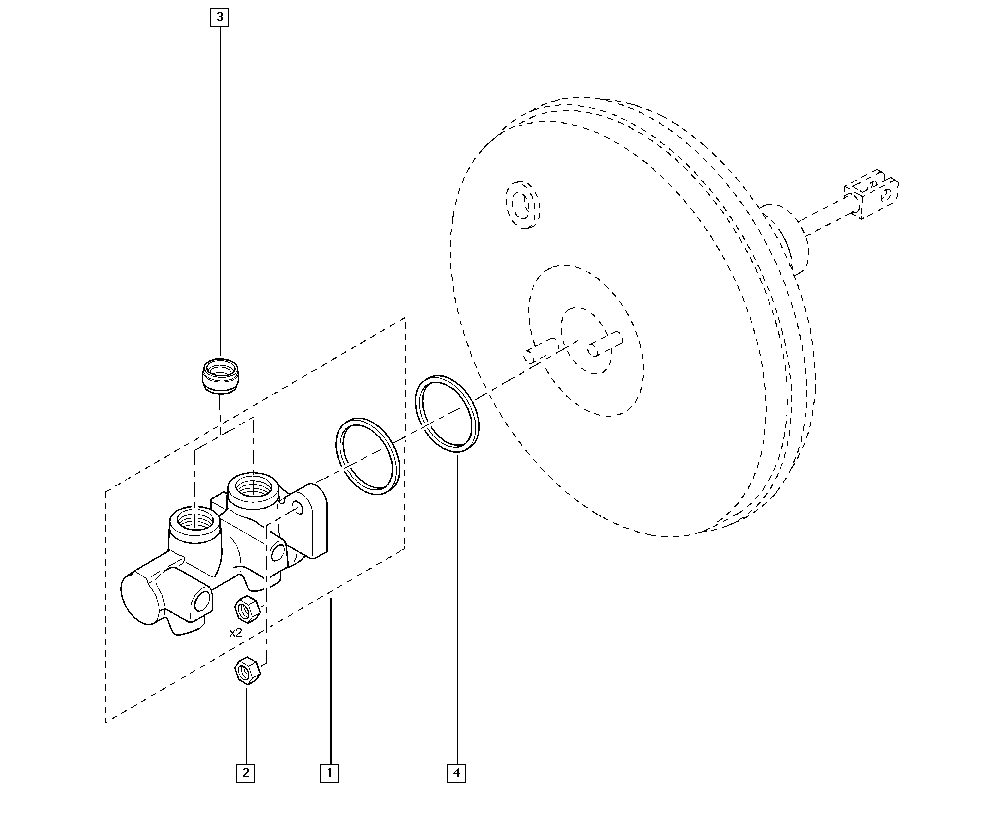 RENAULT 6001551314 - Brake Master Cylinder parts5.com