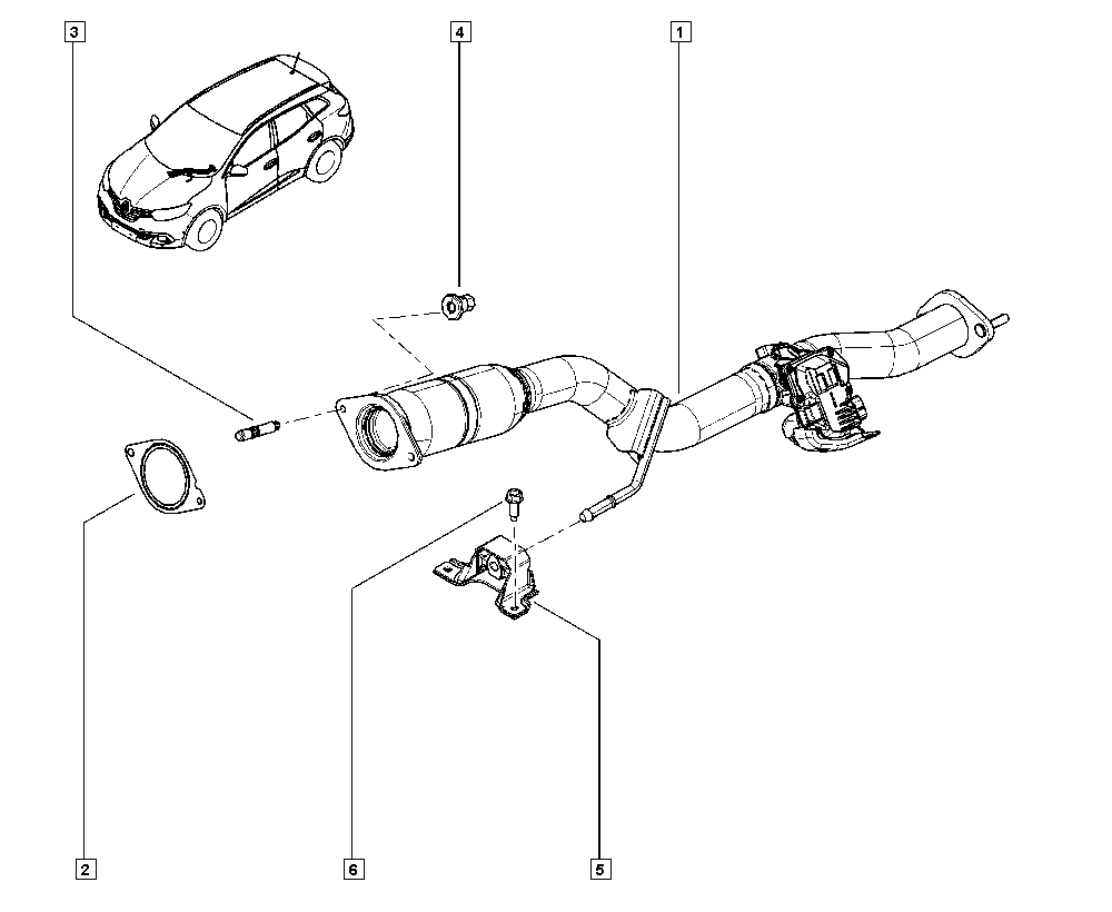 RENAULT 20.69.100.04R - Τσιμούχα, σωλήνας εξάτμισης www.parts5.com